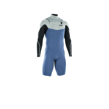 Cargar imagen en el visor de la galería, ION Men Wetsuit Element 2/2 Shorty Longsleeve Front Zip 2023