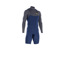 Cargar imagen en el visor de la galería, ION Men Wetsuit Element 2/2 Shorty Longsleeve Front Zip 2023