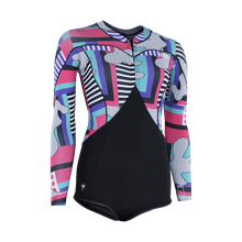 Cargar imagen en el visor de la galería, ION Women Wetsuit Amaze Hot Shorty 1.5 Longsleeve Front Zip 2024
