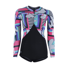 Cargar imagen en el visor de la galería, ION Women Wetsuit Amaze Hot Shorty 1.5 Longsleeve Front Zip 2024